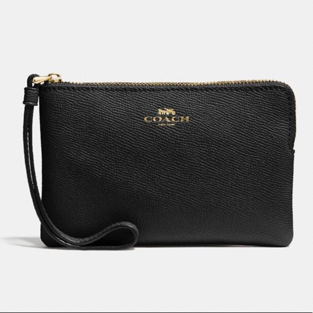 NWT Coach Corner Zip Wristlet